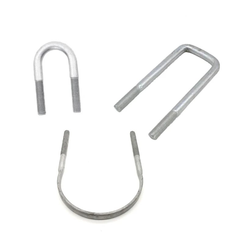 Fastener Suspension Part Carbon Steel Zinc Plated U Bolt and Nut Truck U Bolts Galvanized U Shaped Bolt