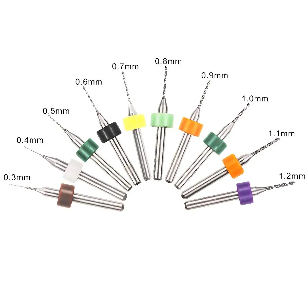 Micro print circuit board machine tungsten carbide drill bits for pcb diamond cut spiral flute router bits drill pcb drill bit