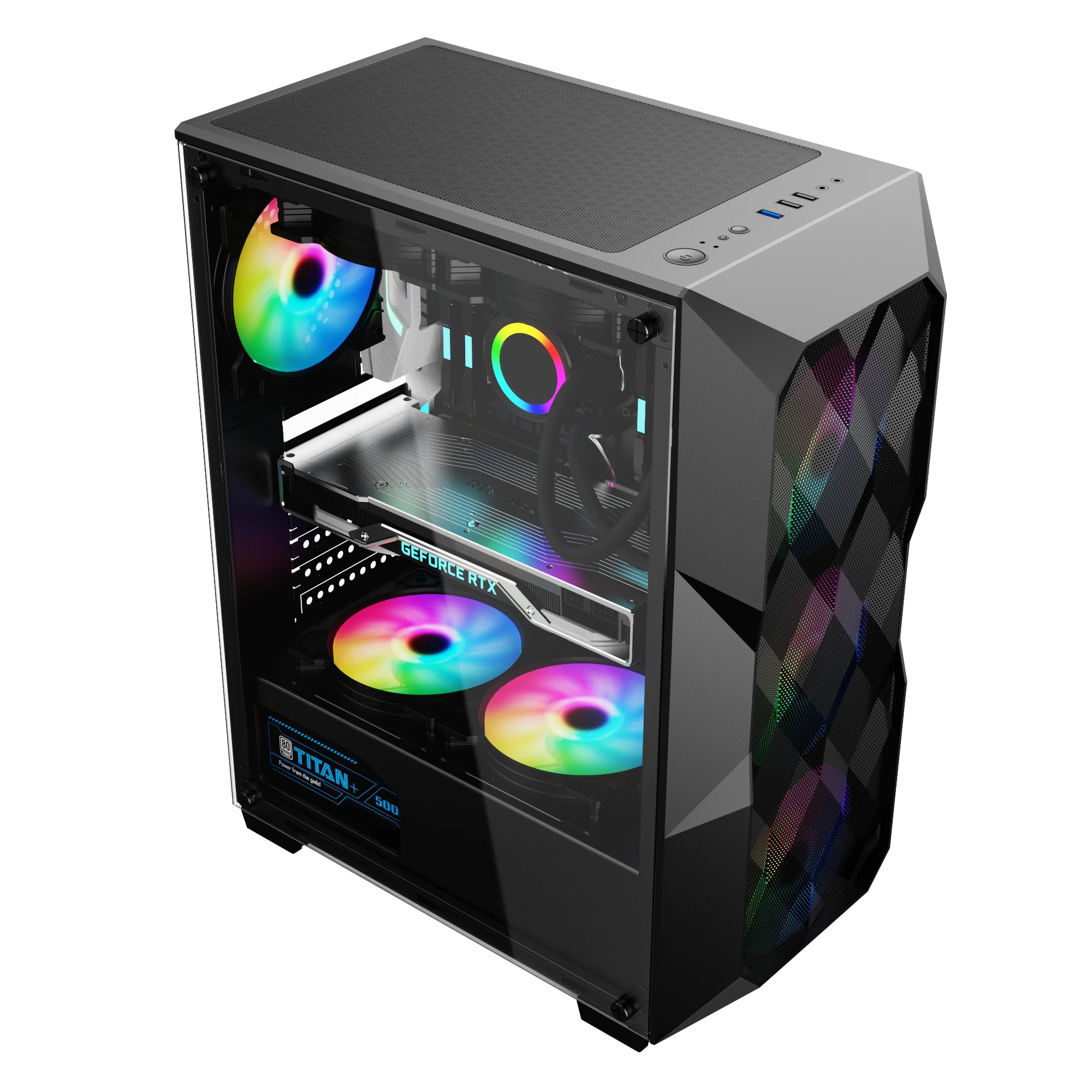 Игровые чехлы с полным корпусом процессор ATX корпус для ПК игровой