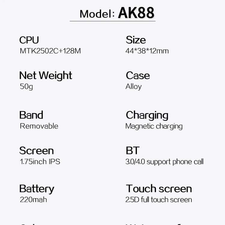 Best Price Of High Quality G-Sensor Sc7a20 Dial Calculator Watch Smart Bracelet Waterproof