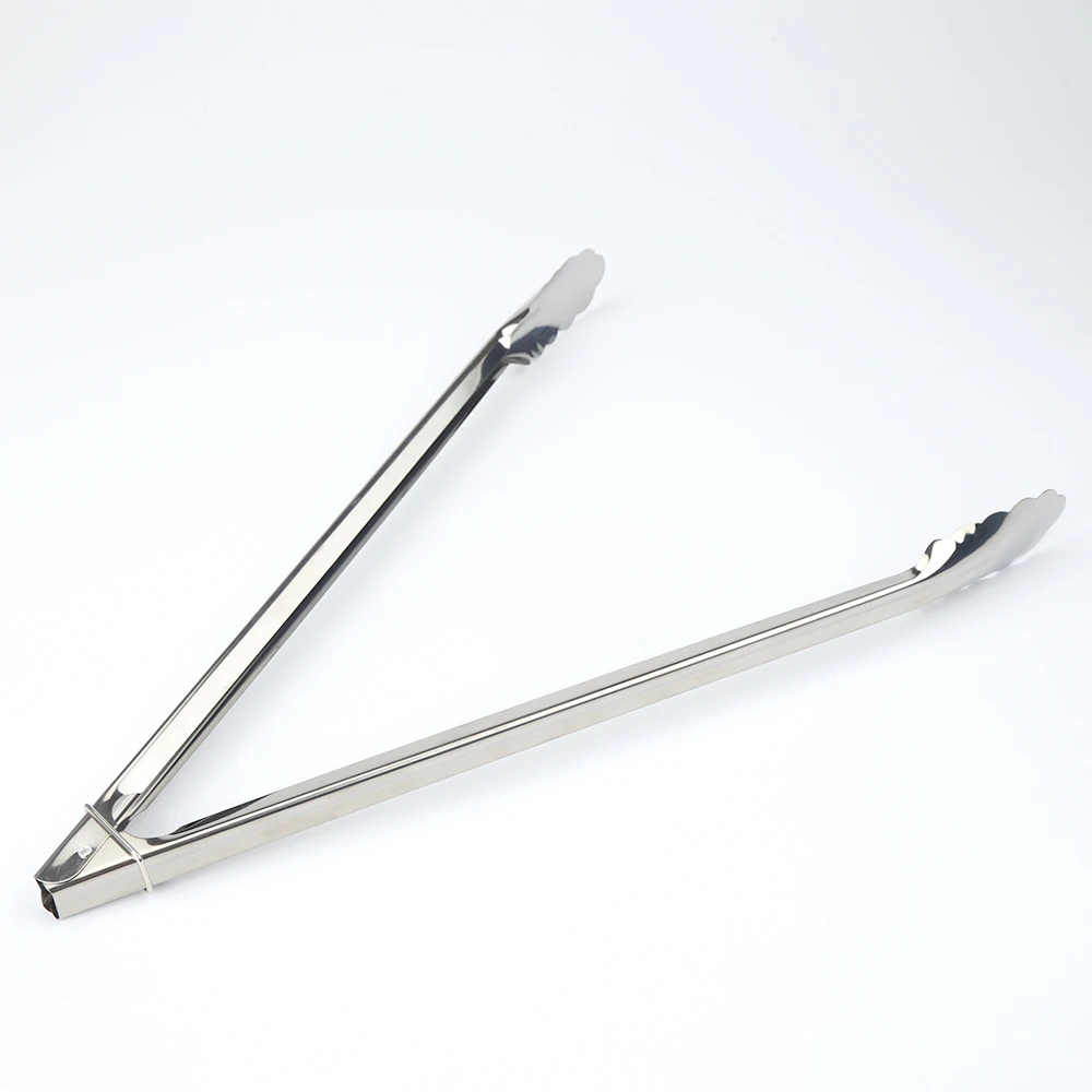 15-Inch Cooking Tongs Stainless Steel Serving Tongs for Barbecue Cooking Salad Grilling Food BBQ Serving