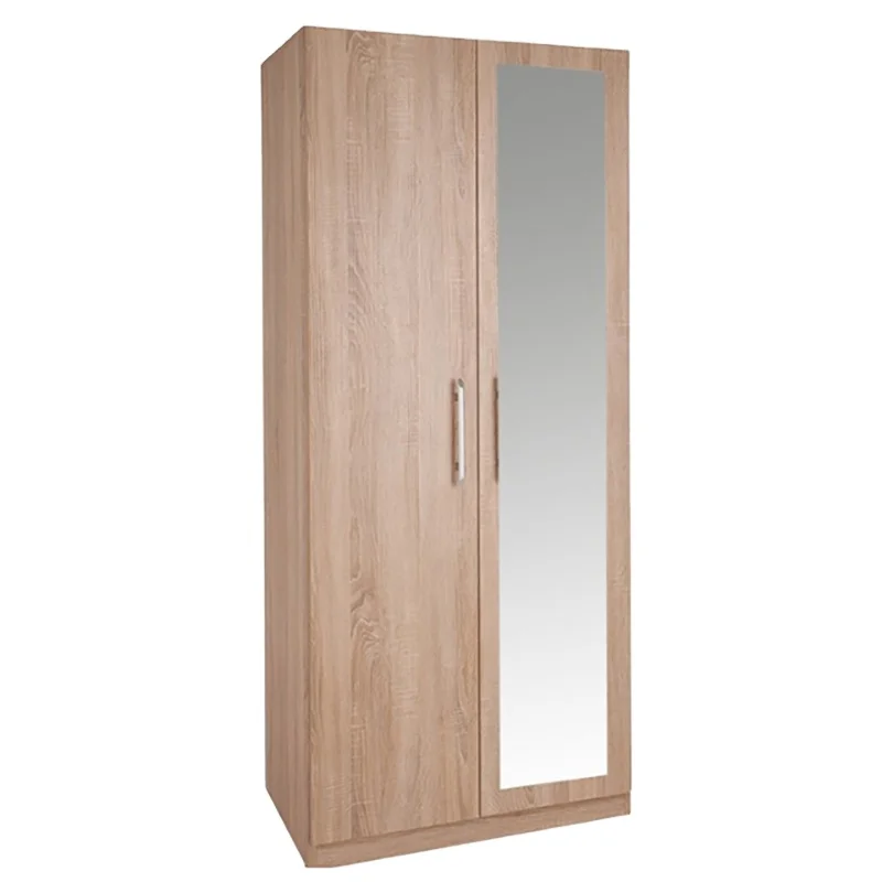 ДСП 2 дверной шкаф с зеркалом