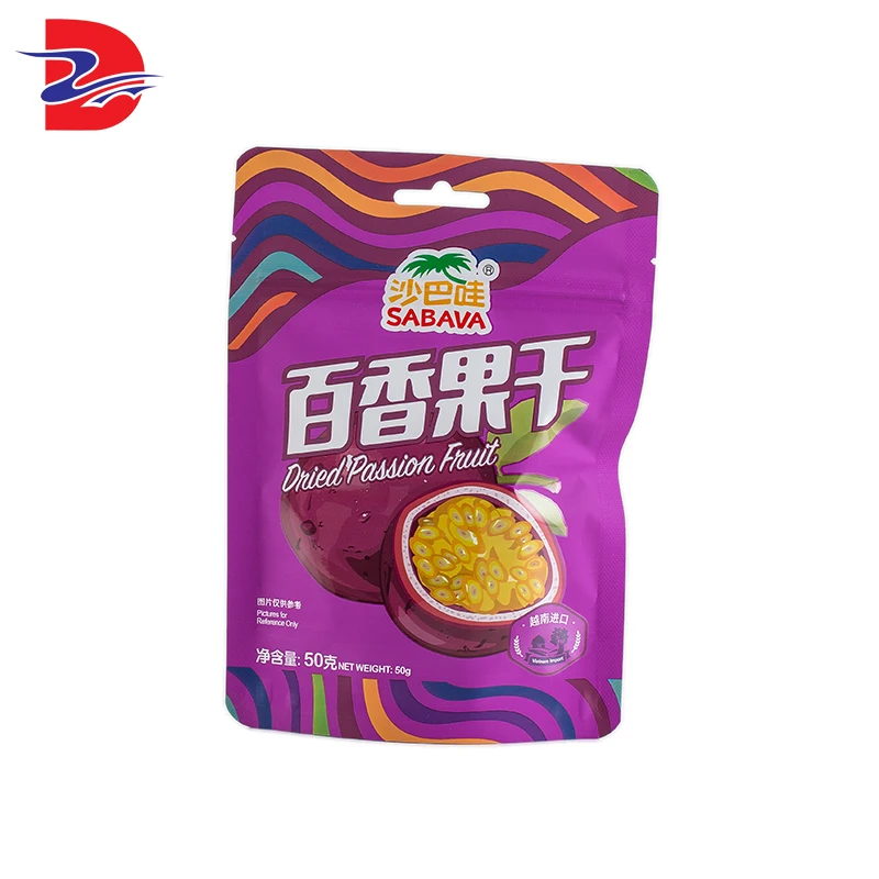 Custom Biodegradable Resealable Plastic Zipper Stand Up Pouch Mylar Bags Printed Vacuum Sealed Cookie Candy Food Packaging Bag