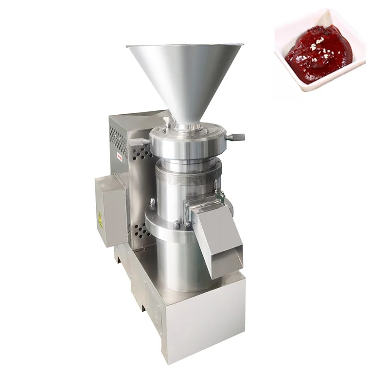 Automatic food paste processing equipment sala tomato paste making  colloid mill machine