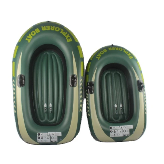 Надувная лодка Yachat для рыбалки, байдарка, лодка с алюминиевой подушкой для весла, шнур для ремонта и ручной насос с высокой мощностью