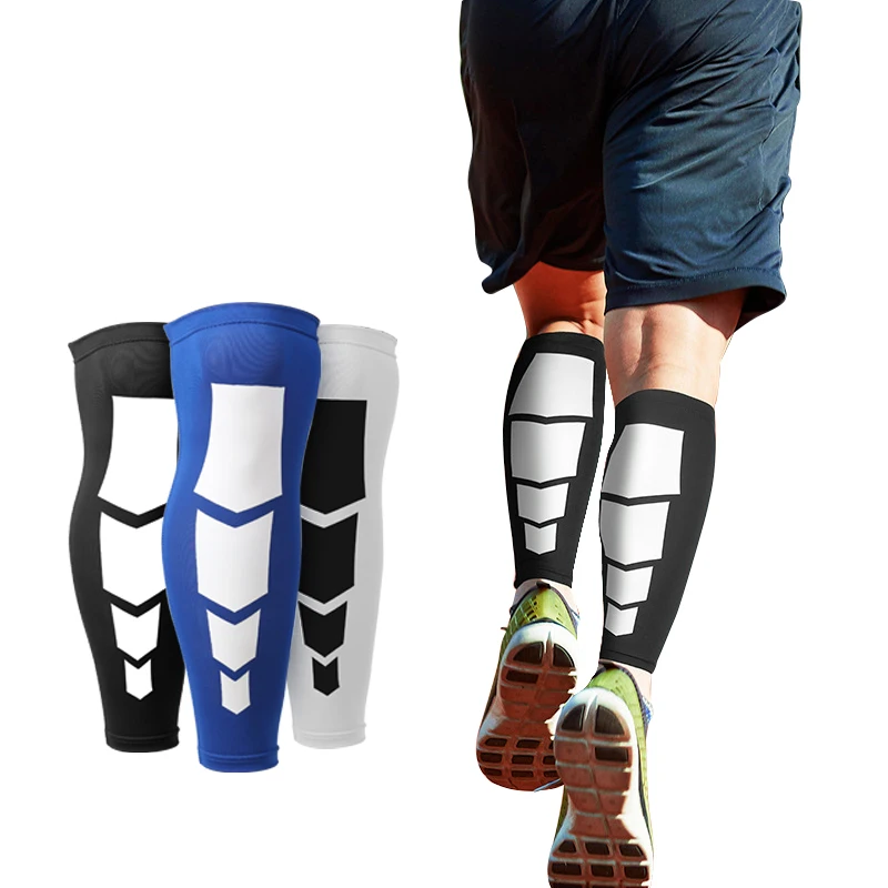 Outdoor Running Sports Leg Sleeves Basketball Football Extended Elastic Knee Pads Cycling Calf Compression Sleeves