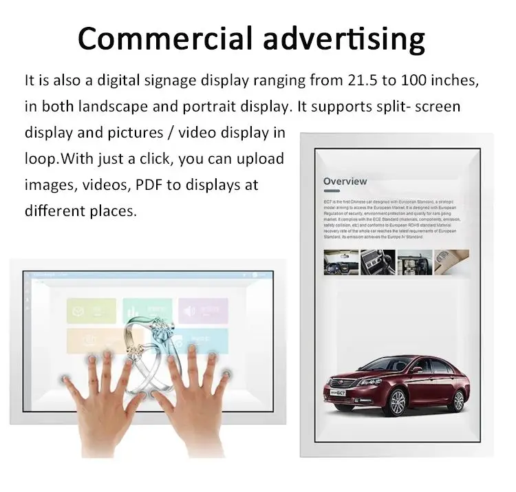 21.5,32,43,49,55 inch holobox 3d holographic projector 3d hologram box lcd transparent touch screen showcase