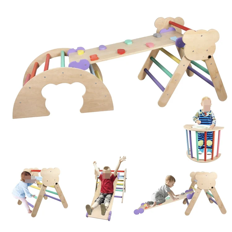 Крытый каркас для скалолазания, альпинистский треугольник, альпинистская АРКА, альпинистский треугольник с горкой, многофункциональная игровая площадка 4 в 1