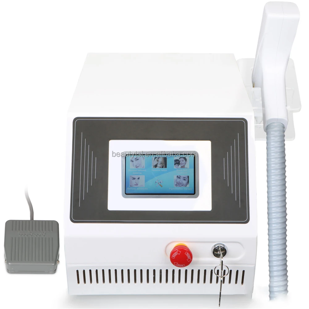 Professional touch screen Q switch nd yag laser shots Mini eraser tattoo removal