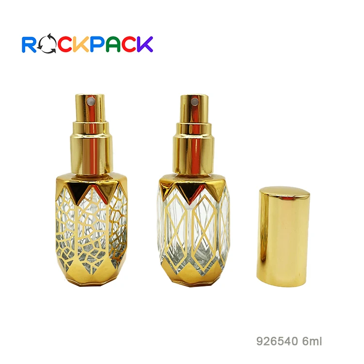 6ml Mini Glass arabic golden pocket perfume bottles