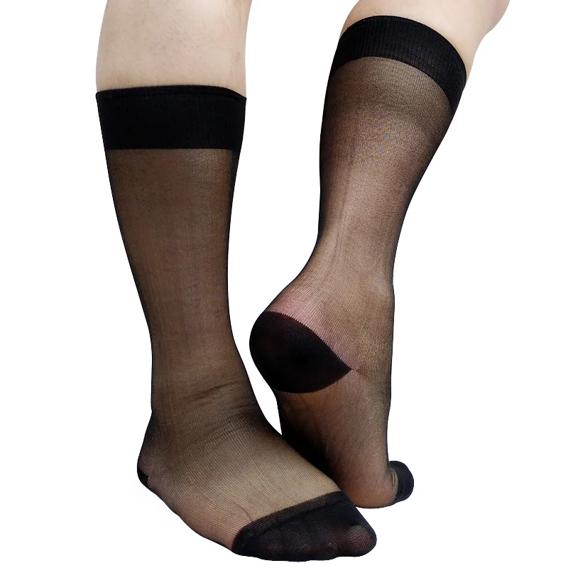 High Quality Socks Supplier Summer Business Work Dress Black Silk Sheer Thin Nylon Sheer