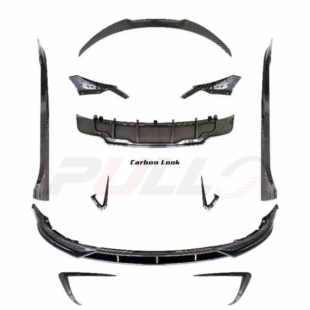 Auto body systems suitable for Tesla Model 3 2019-2022 upgrade to Fast Aero Kit contain front and rear lip and side skirt