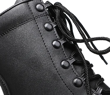hot sell custom black lightweight waterproof hiking EVA Rubber outsole  Leather tactical boots