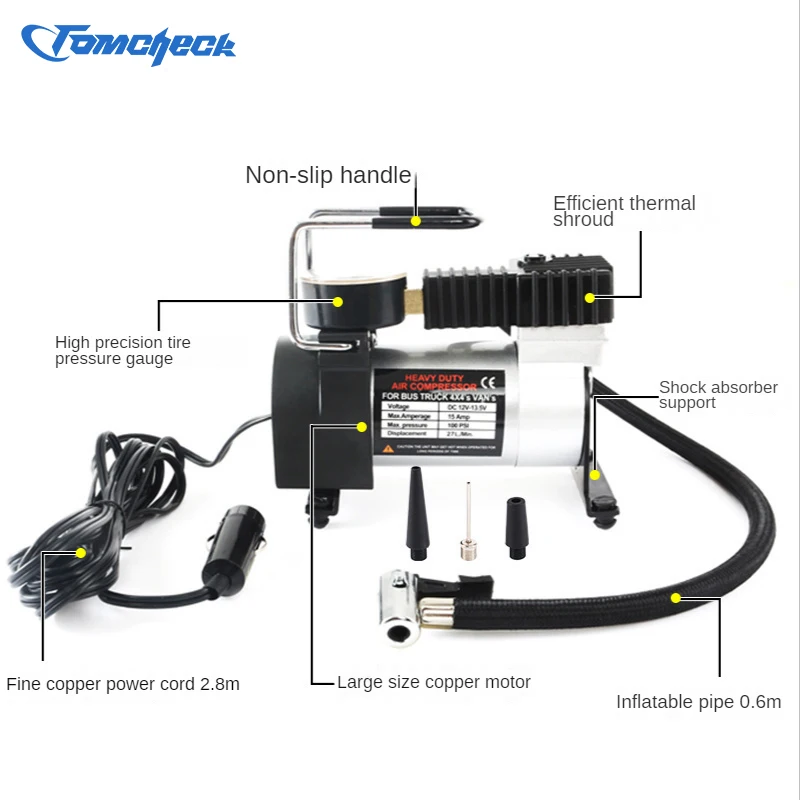 Factory Price Tire Inflator Pump 12V Portable Car/Auto Electric Pump Mini Air Compressor/Tire Pump Inflator Tool For Car