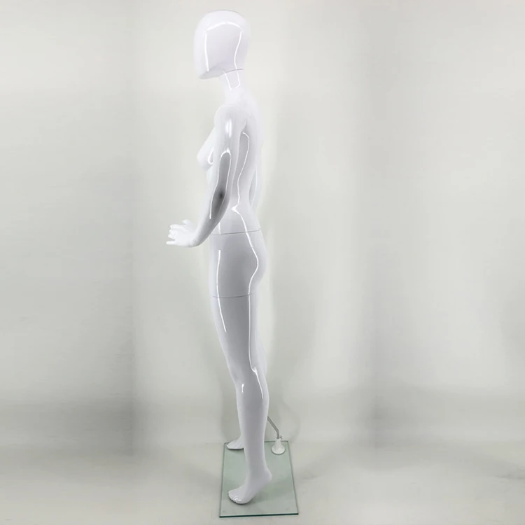 Wholesale full body mannequins type and adults age group plastic glossy white mannequin