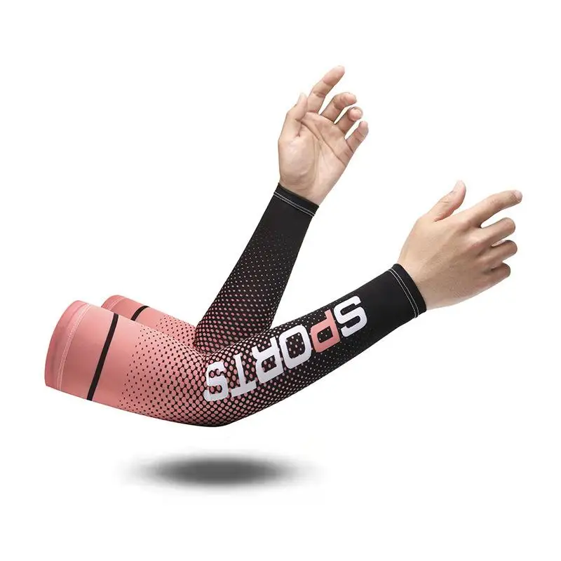 New Arrival Sun Protection UV Arm Sleeves Anti Slip Cooling Compression Sleeves Sports Polyester Cycling Covers