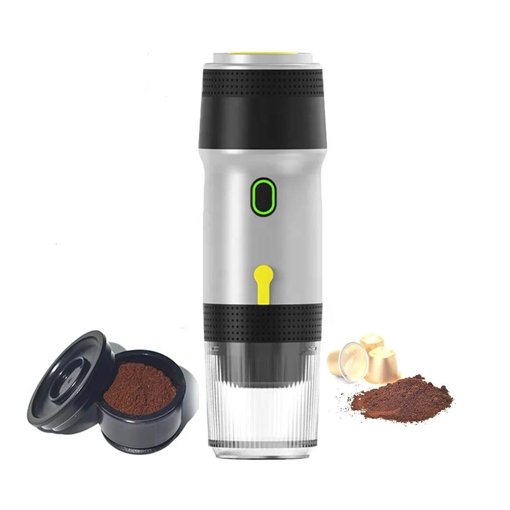 LATEST trendy Espresso Machine Portable self heating American Coffee latte Maker Compatible with Coffee powder and Capsules