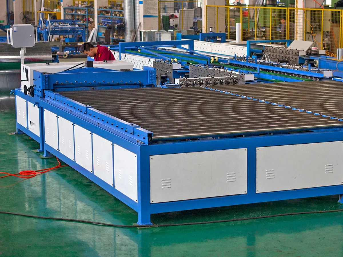Production autoline 5 machine making hvac air duct equipment auto duct line 5