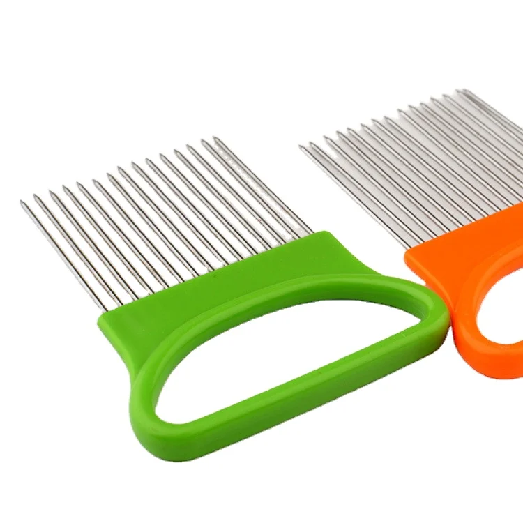 
Food Grade Stainless Steel Onion Holder for Onion Slicing Tomato Potato Holder Slicer 