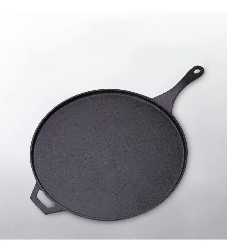 Cookware Set Enlarged Pizza Pan Sizzling Plate Beef Steak Pan Cast Iron Europe Sustainable Round Baking Dish Tray Non-stick