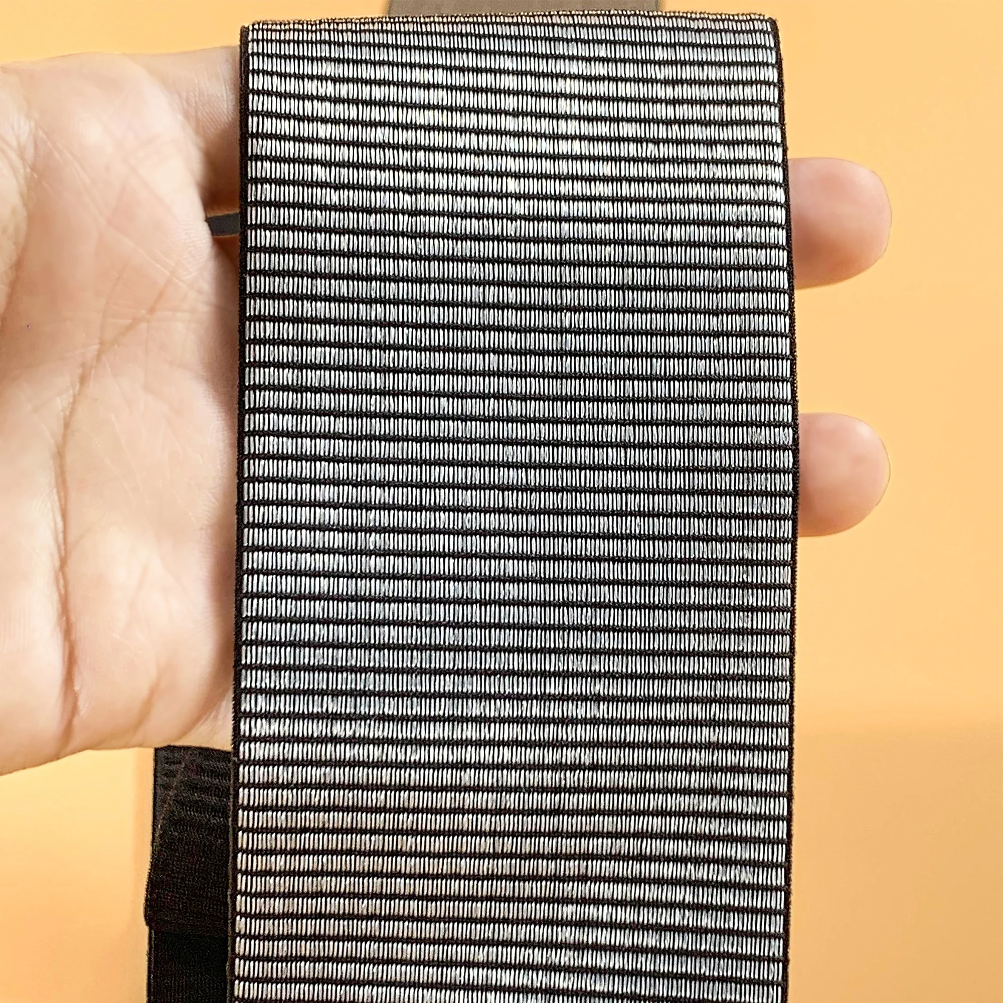 Custom printed silicone non-slip elastic gripper power band wide elastic waistband for Cycling Jersey