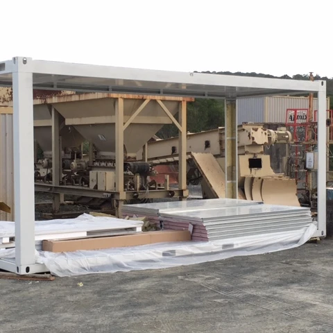 Fast construction prefab sandwich panel container house for sale