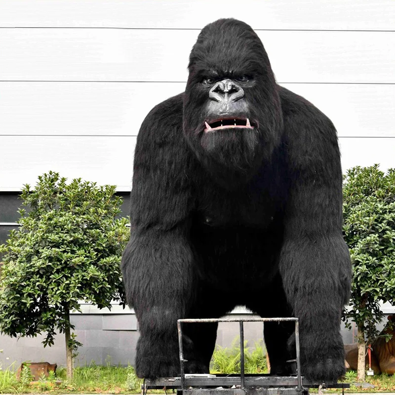 King Kong Animatronic Model Outdoors Walking Realistic Dinosaur Amusement Park Products for sell