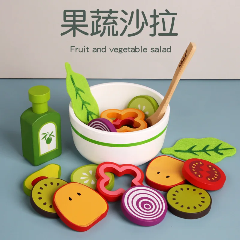 Children Simulation Fruit And Vegetable Salad Cognition Vegetables Cognition Every Kitchen Simulation Food Cognition For Kids