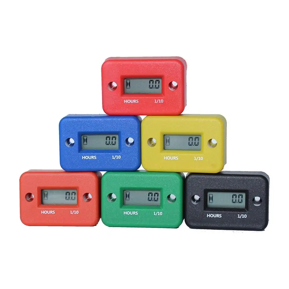 New Motorcycle Hour Meter With Battery Timer With Inductive Moto Digital Moto Timer
