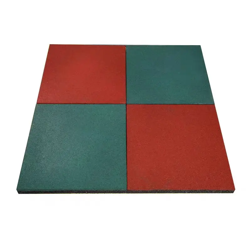Anti Slip Kindergarten Rubber Gym Tiles Mats Outdoor Playground Rubber Tiles