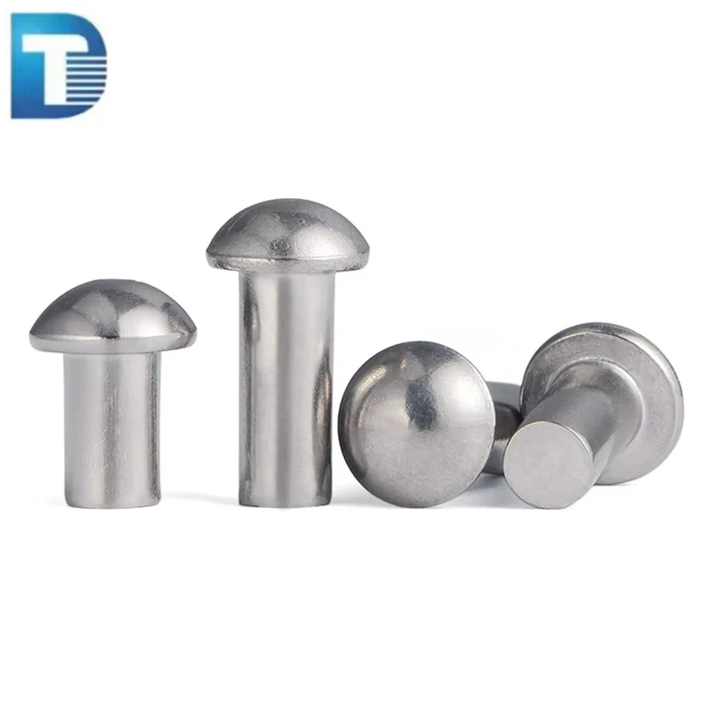 Stainless Steel INOX SS SUS 304 316 316L A2 A4 70 80 Round Thin Mushroom CSK Flat Countersunk Head Solid Rivet DIN 660 302 7338