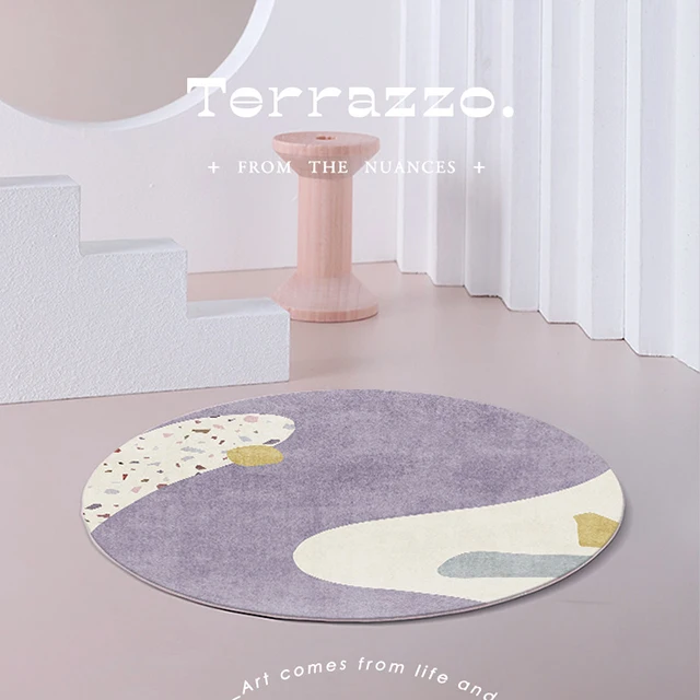 Light Luxury Round Rugs Living Room Sofa Study Bedroom Bedside Computer Chair Round Rugs Handmade Custom Carpets