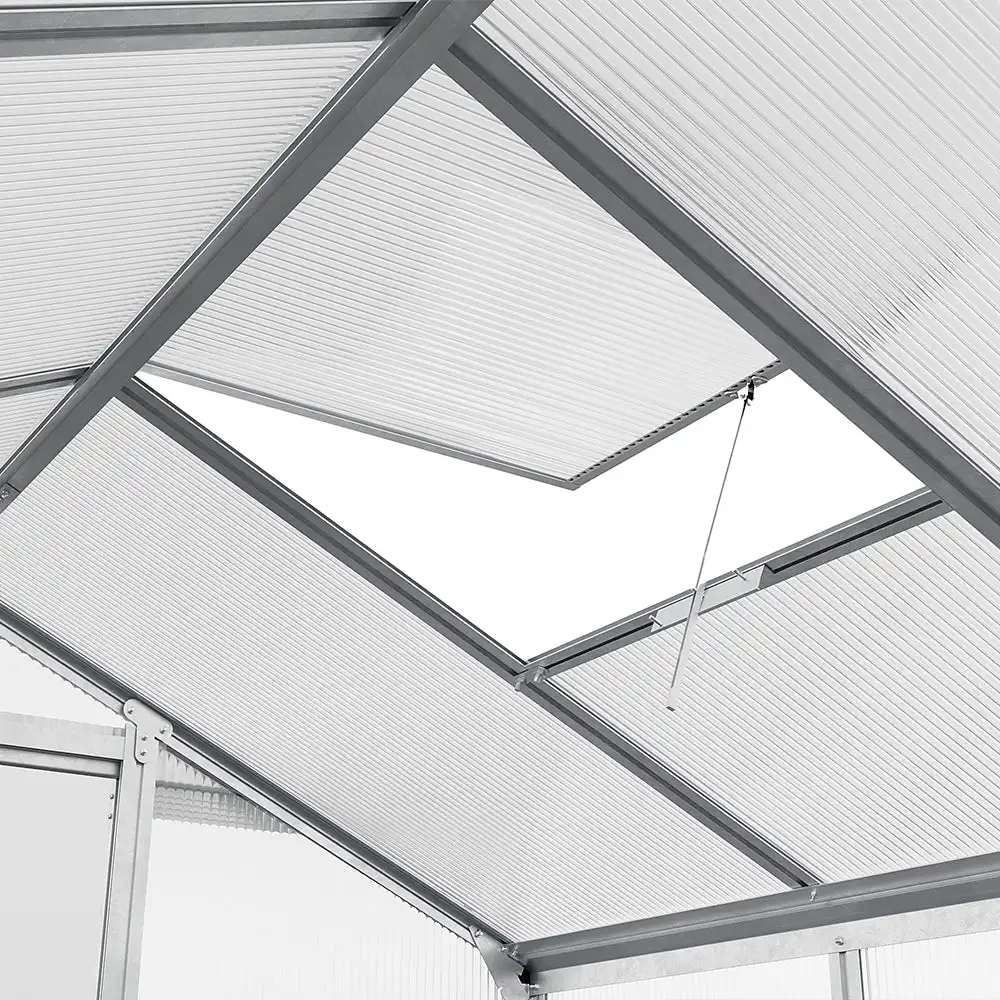AJUNION Easily Assembled Garden Greenhouse Polycarbonate Aluminum Frame Structure Greenhouse