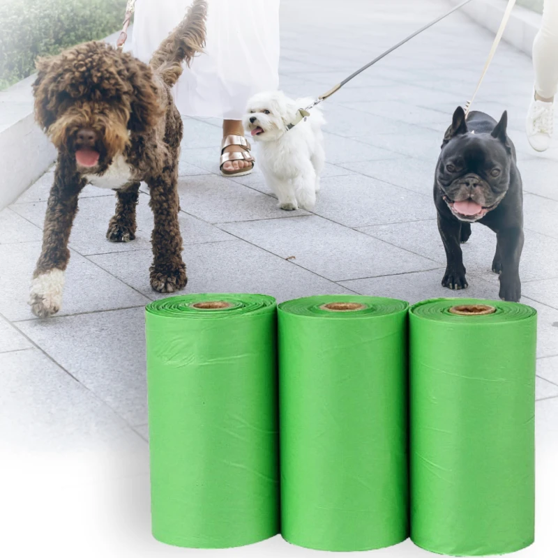 Custom brand ecofriendly 280 counts 14 refill rolls biodegradable corn pva dog waste poop bags lavender