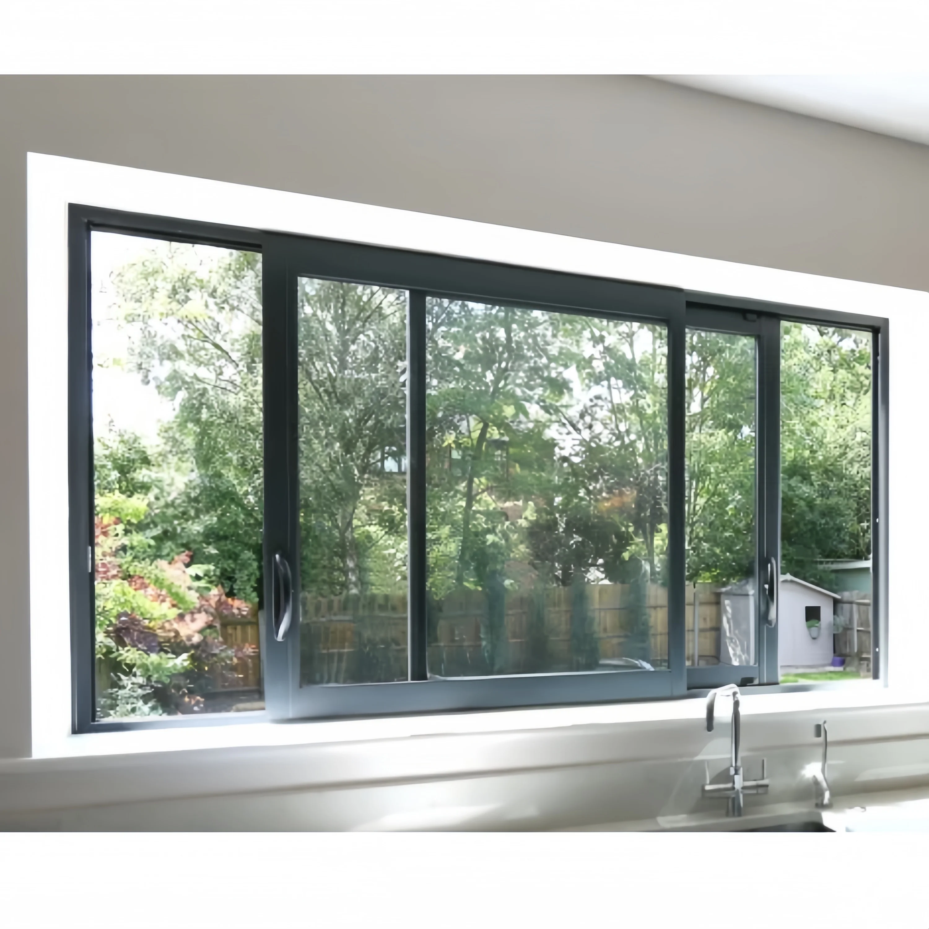 Customized glass Windows Aluminum Horizontal Sliding Window Thermal Break Aluminum Sliding Window modern Design for Home