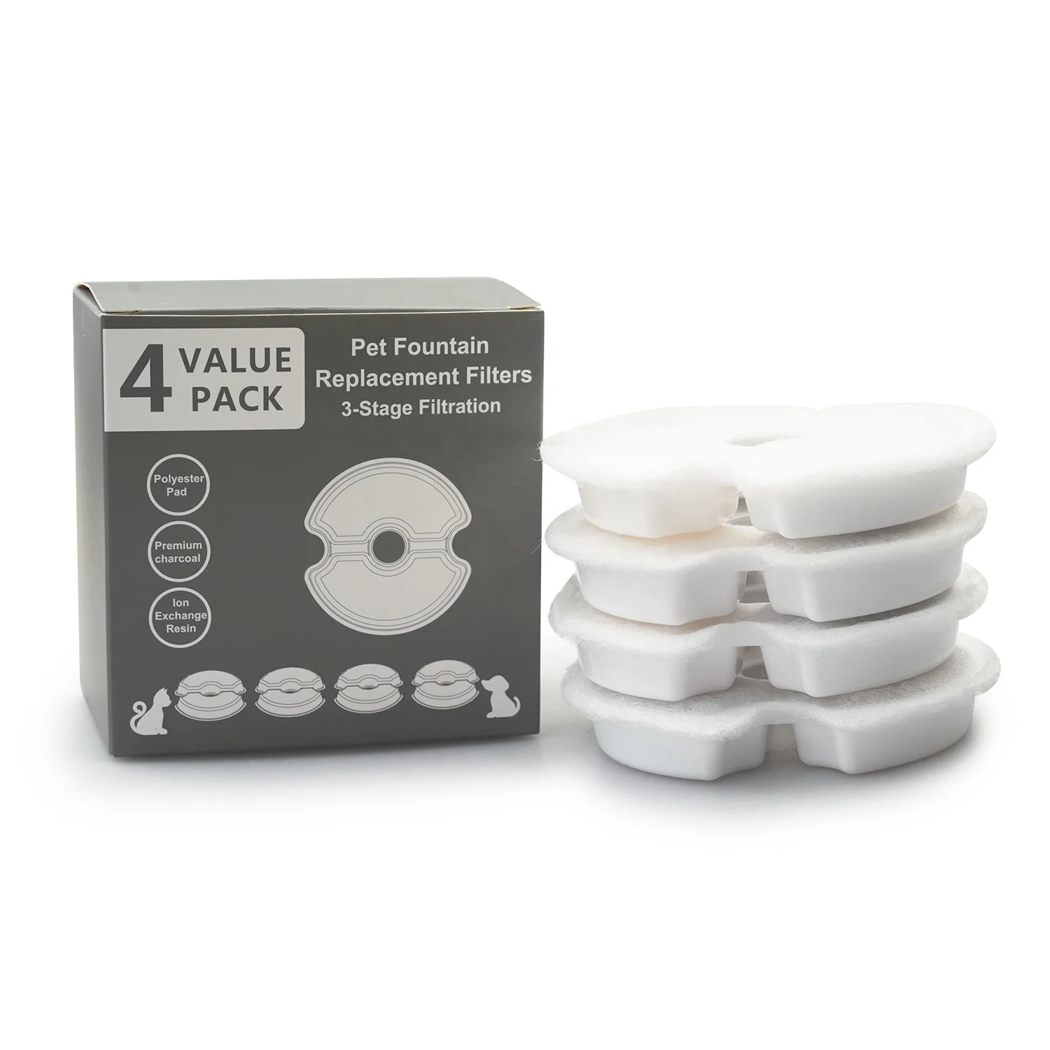 2.5L 2 style Automatic Cat Water Fountain For Pets Water Dispenser Large Spring Drinking Bowl Cat Automatic Feeder Drink Filter