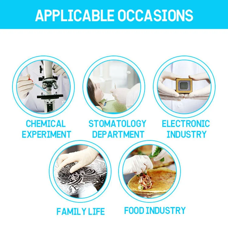 Wholesale 12 inch industrial touch screen waterproof powder-free latex safety tattoo esd cleanroom gloves for work