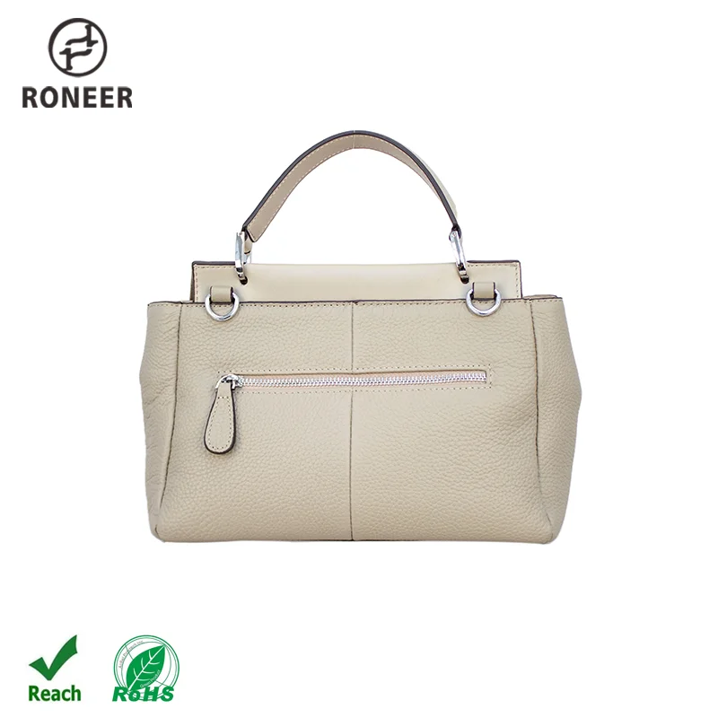 Guangzhou factory custom luxury real leather handbags genuine leather handbags for women hand bags office ladies