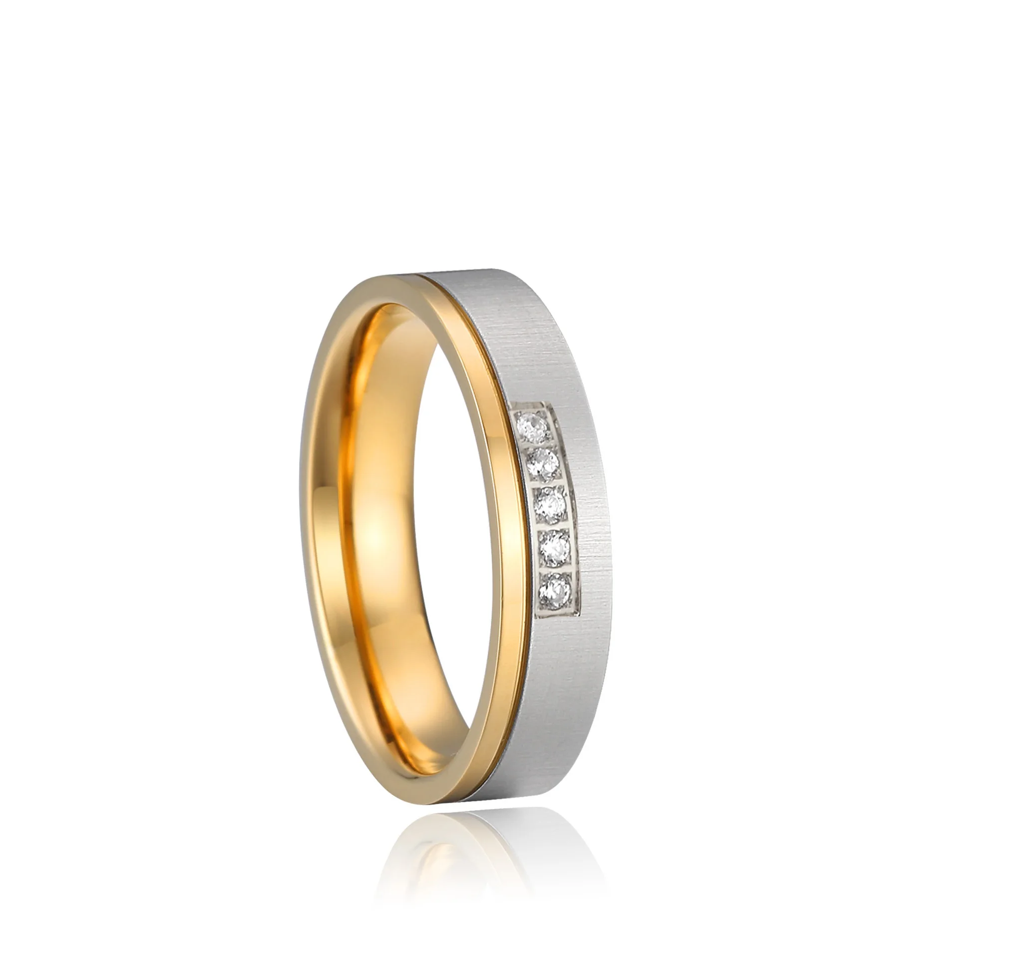 Latest proposal wedding rings for men and women pictures and prices gold plated stainless steel ring for couple cheap
