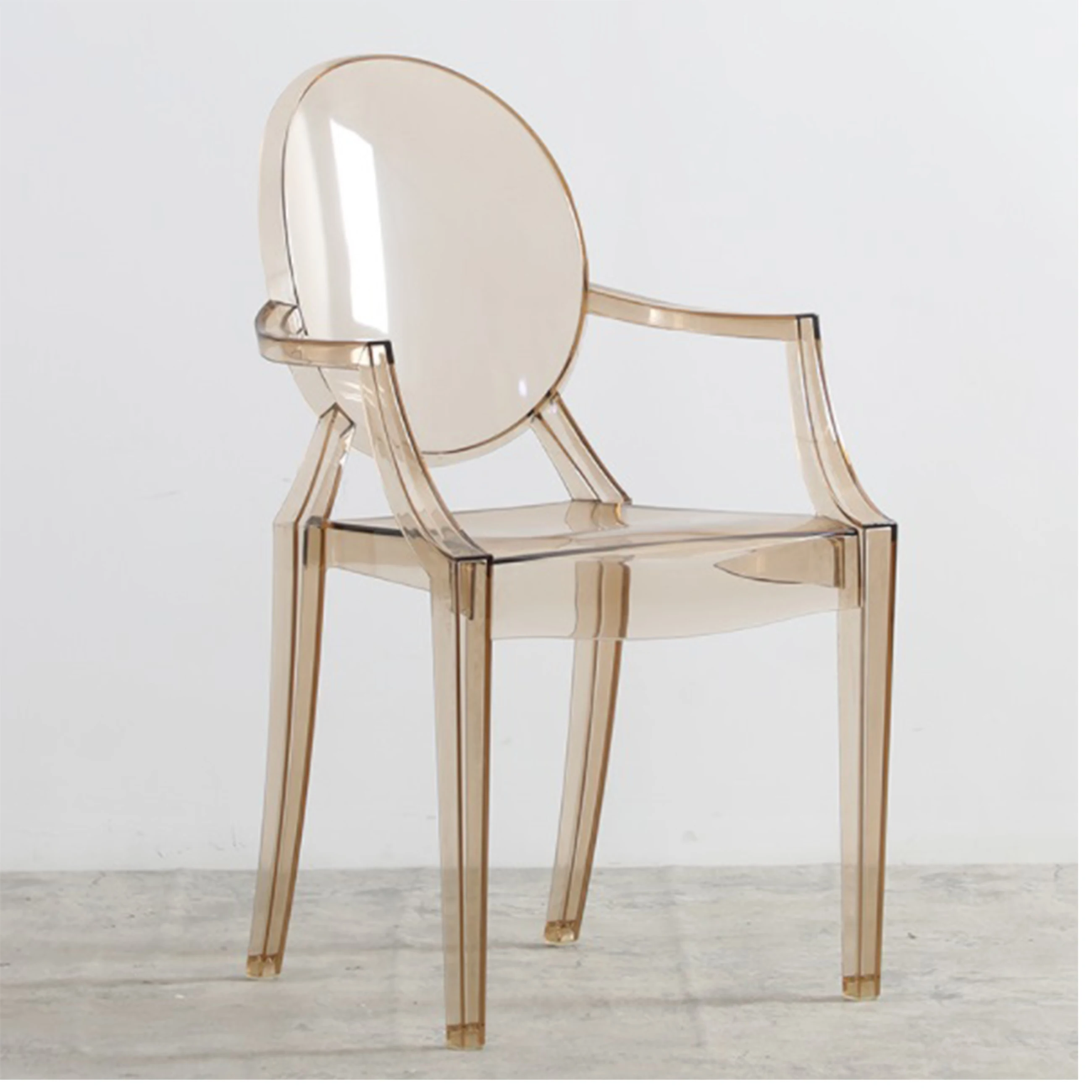 Modern Acrylic Stackable Hotel Chair Clear Transparent Plastic Ghost Dining Chairs