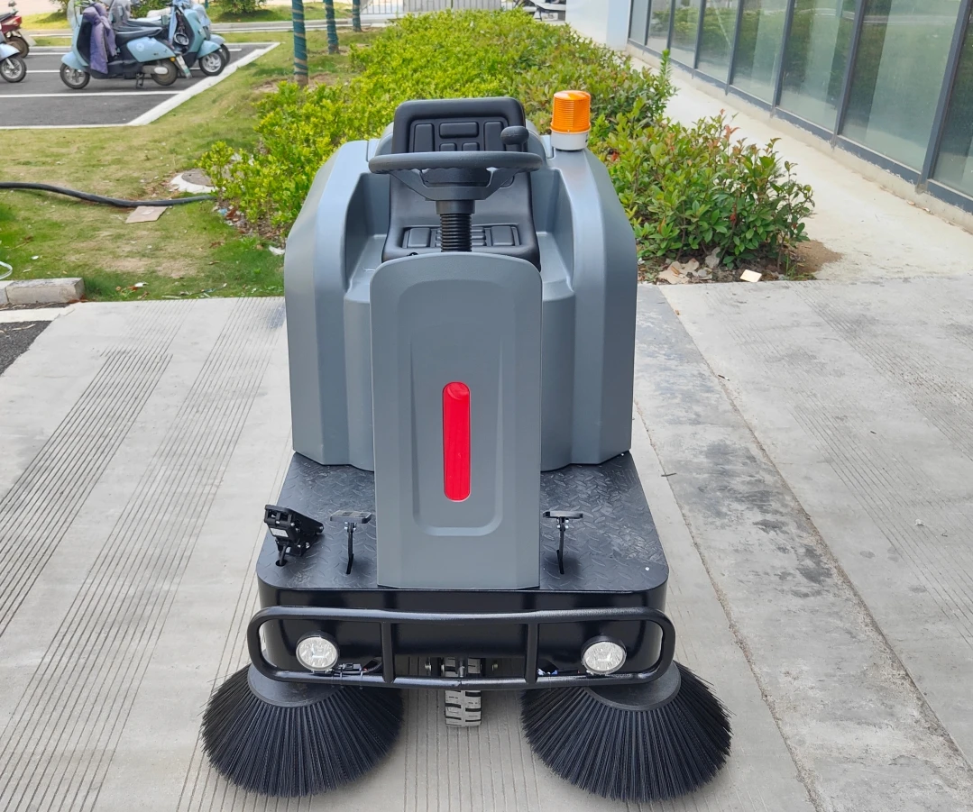 SJ1250 High Quality Industrial Ride-On Sweeper Machine for Parking Lot Road Cleaning Floor Sweepers