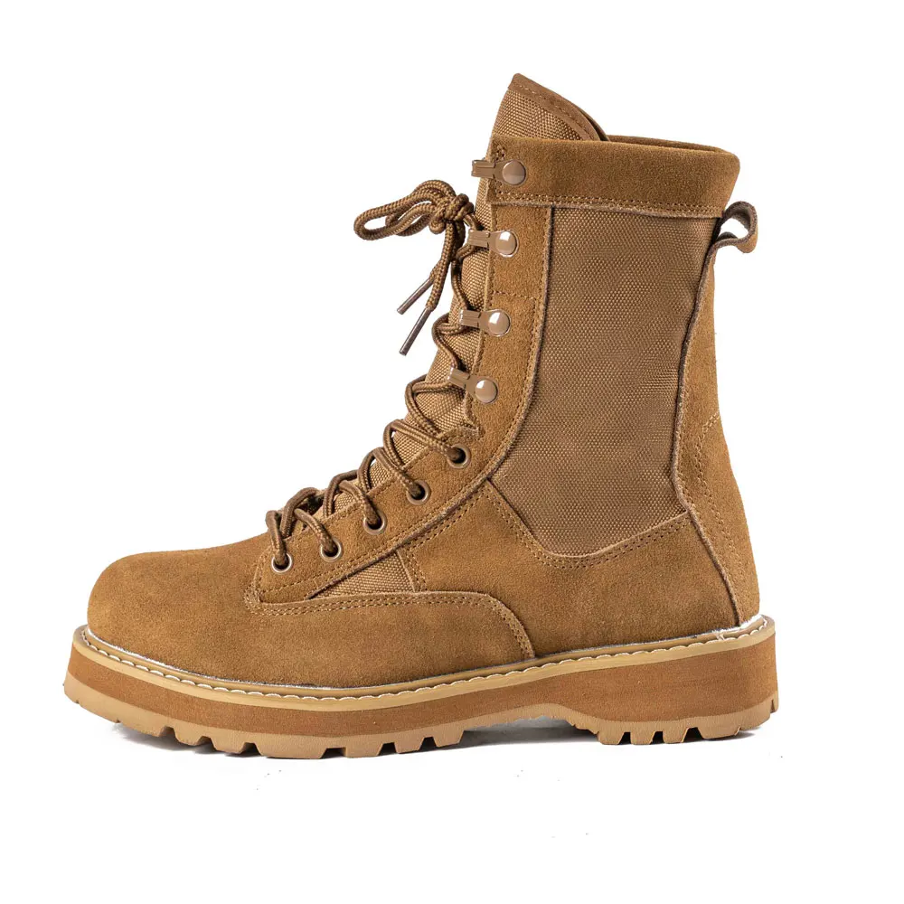 Custom Durable Tactical Combat Jungle Beige Shoes Desert Khaki  Rubber  Boots