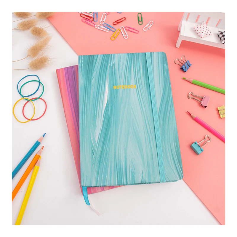 Free Sample Stationery Bulk Wholesale Sublimation Cheap A5 Notebooks Hardcover Binding Customize Notebook