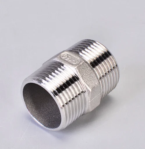 1/8' - 2' BSP Male Thread Equal Nipple 304 Stainless Steel DN8 - DN150 Casting Pipe Fitting Joint Coupling Connector