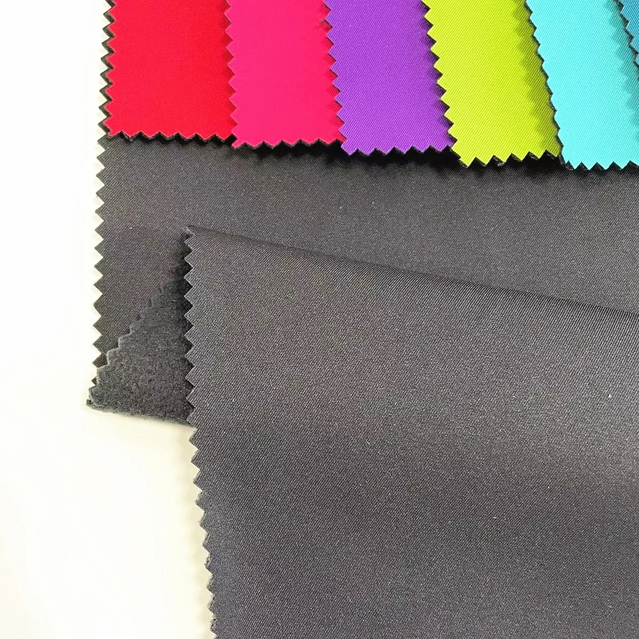 100% Polyester Soft Shell Twill Breathable Waterproof Windproof TPU Bonded Fleece 3 Layer Softshell Fabric For Jacket