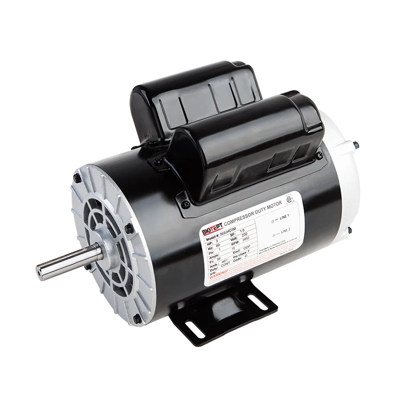 5 hp 56 184 Frame SPL 3450 RPM, 208-230 motor for air compressor electric AC motor