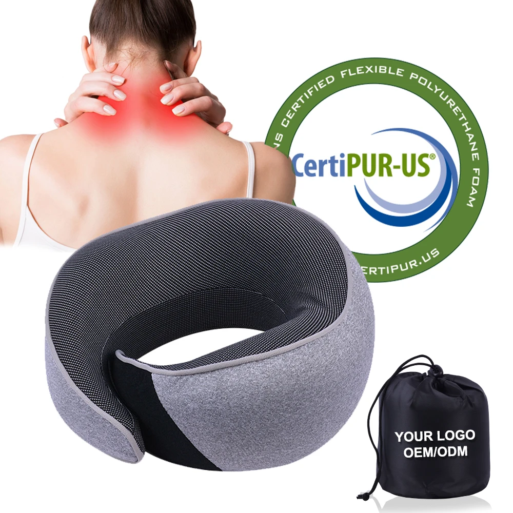 Beezin New Products Ergonomic Office Nap Rest Travel Foldable U Shaped Neck Support Travel Pillow