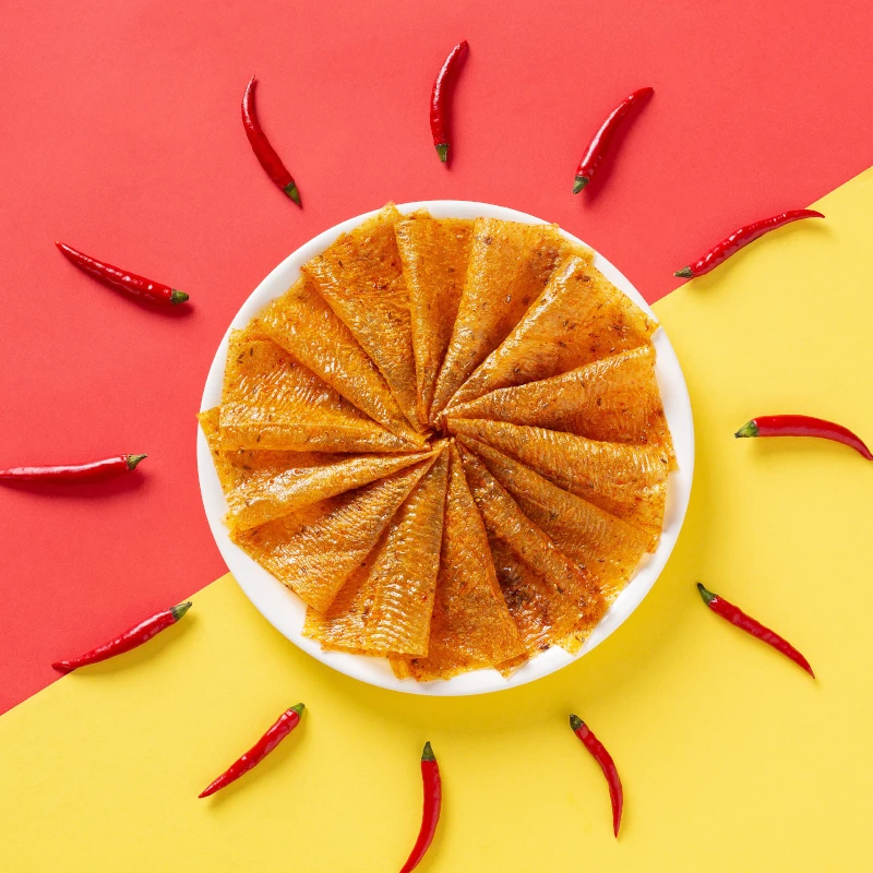 Китайские Пищевые фабрики Genji food продают деликатные вакуумные пакеты и пряные полоски для фаст-фуда 230 г юаней в старинном стиле