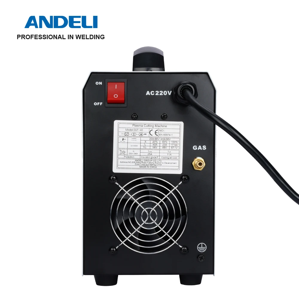 ANDELI Plasma Cutter CUT-40 HF Air Plasma Cutting Machine Inverter DC Digital Display IGBT Portable Metal Cutting Tool