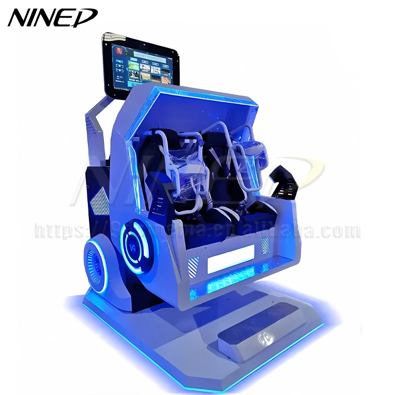 NINED Indoor Amusement Park Equipment Double Seats 360 VR Simulator